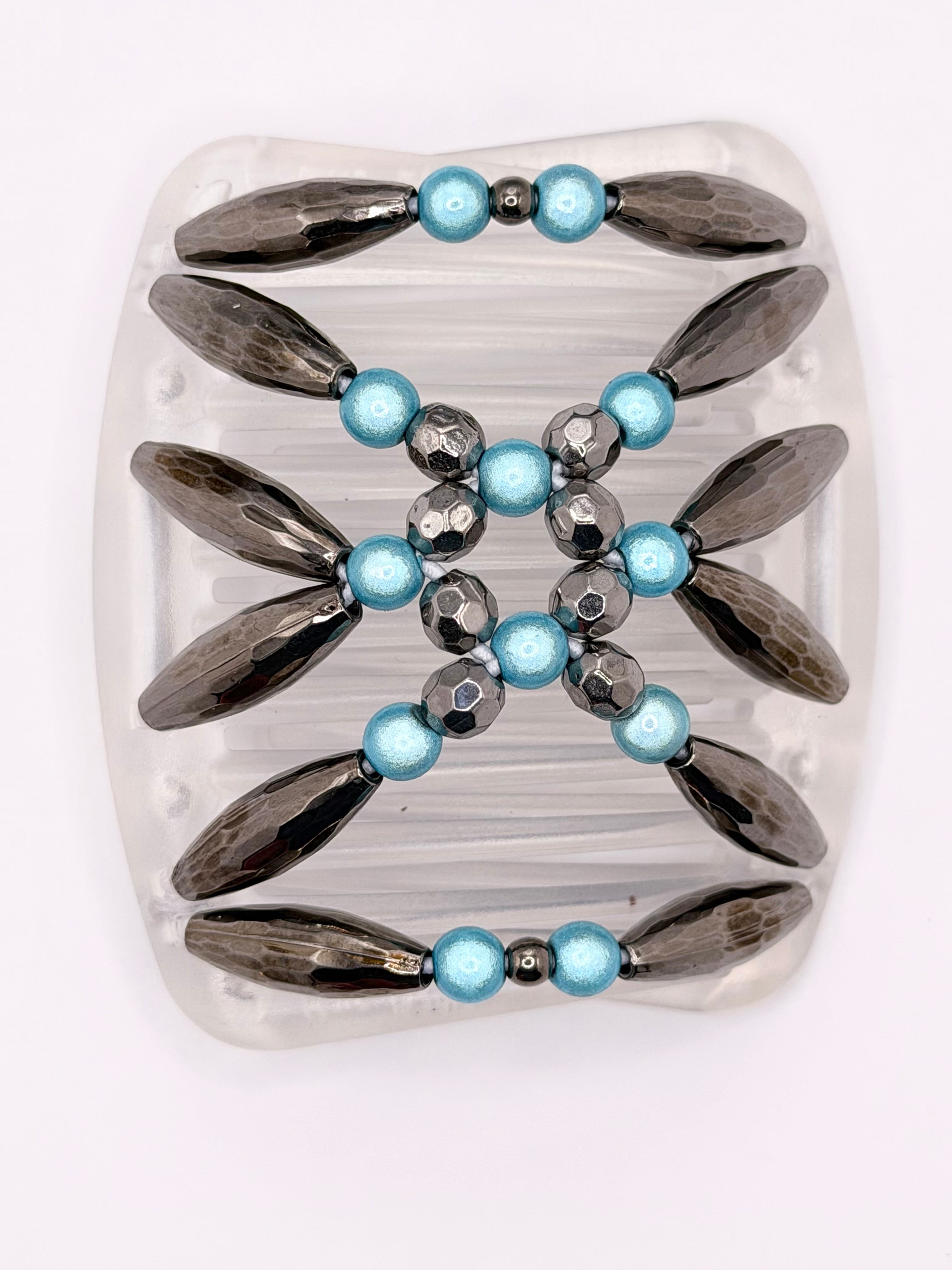 Majestic Turquoise Clear Comb