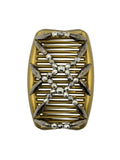 Majestic Charcoal & Gold Hair Comb