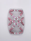 Salvadore Pink & White Hair Comb