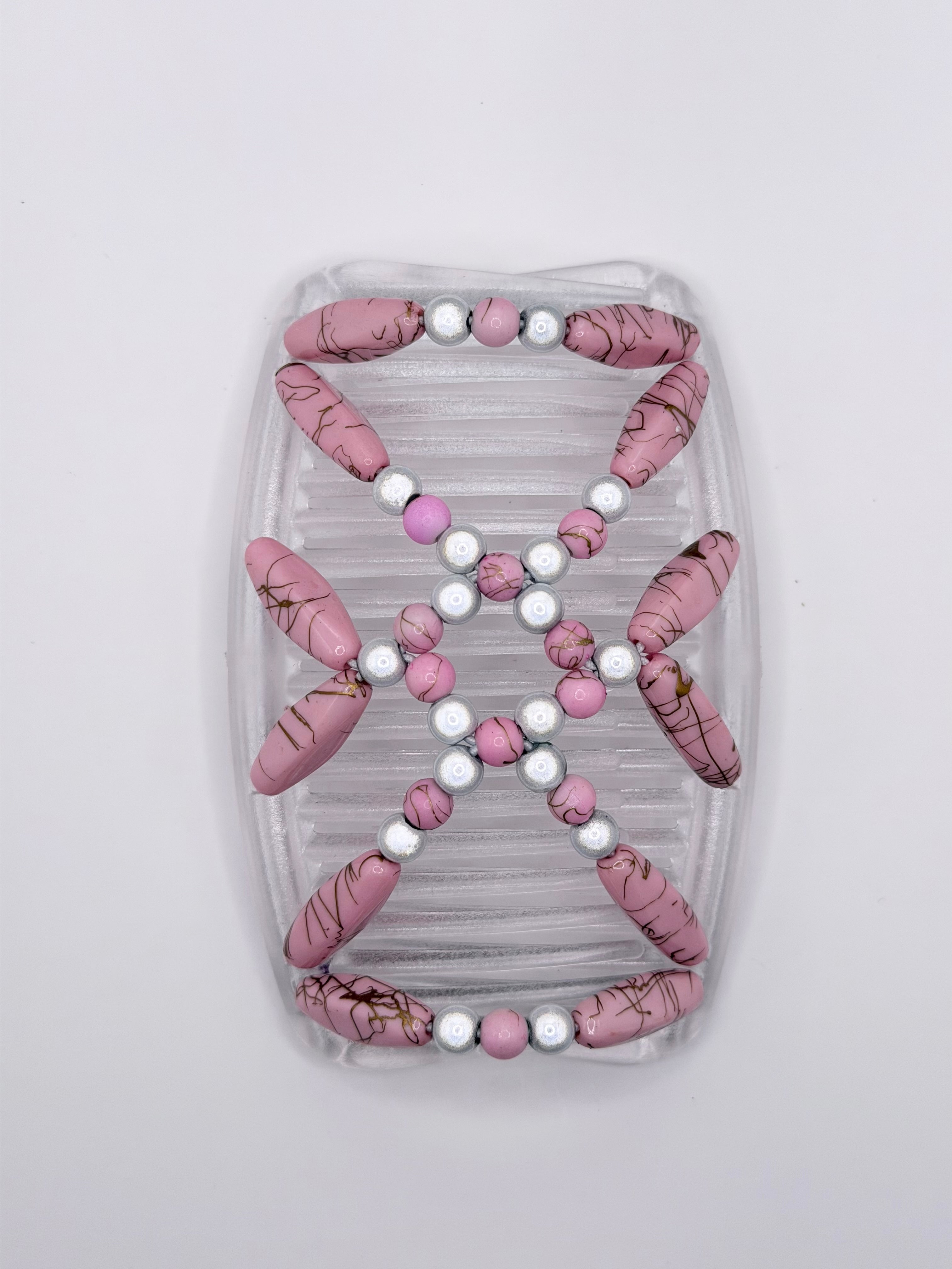 Salvadore Pink White Clear Comb