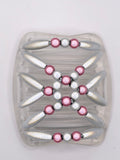 Miracle White and Pink Clear comb