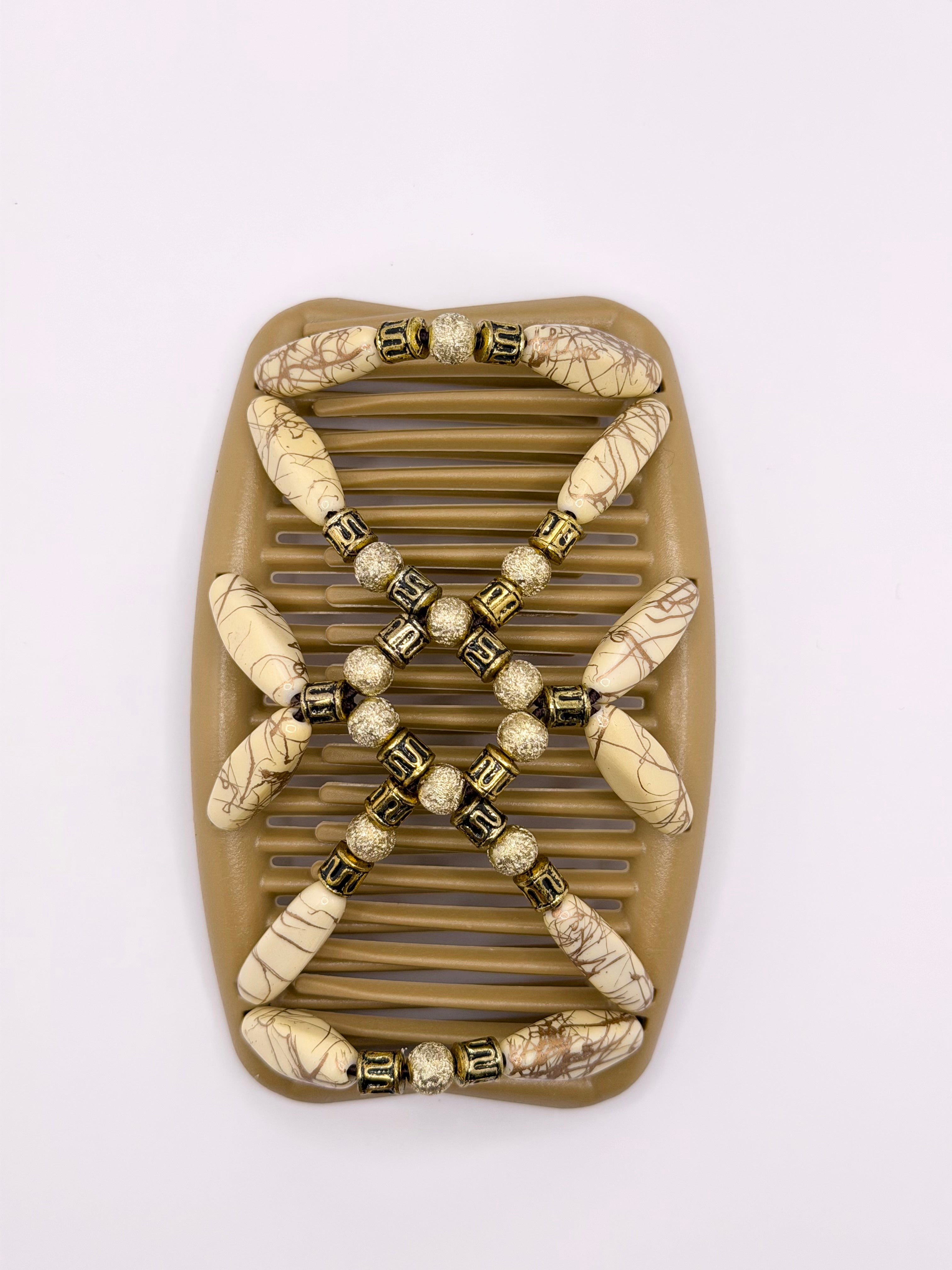 Salvadore Cream Gold Tan Comb