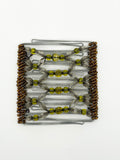 Clear Olive Stainless Steel Hair Comb