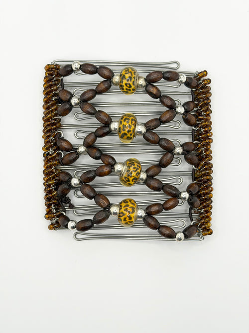 Cheetah Stainless Steel Hair Comb