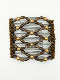 Meteorite Deep Brown Stainless Steel Hair Comb