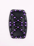 Pearl Black Purple & Black Hair Comb