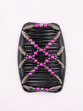 Majestic Charcoal Pink & Black Hair Comb