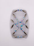 Majestic Silver Unicorn Clear Comb