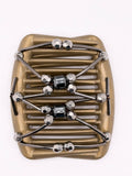 Tuby Charcoal & Gold Hair Comb
