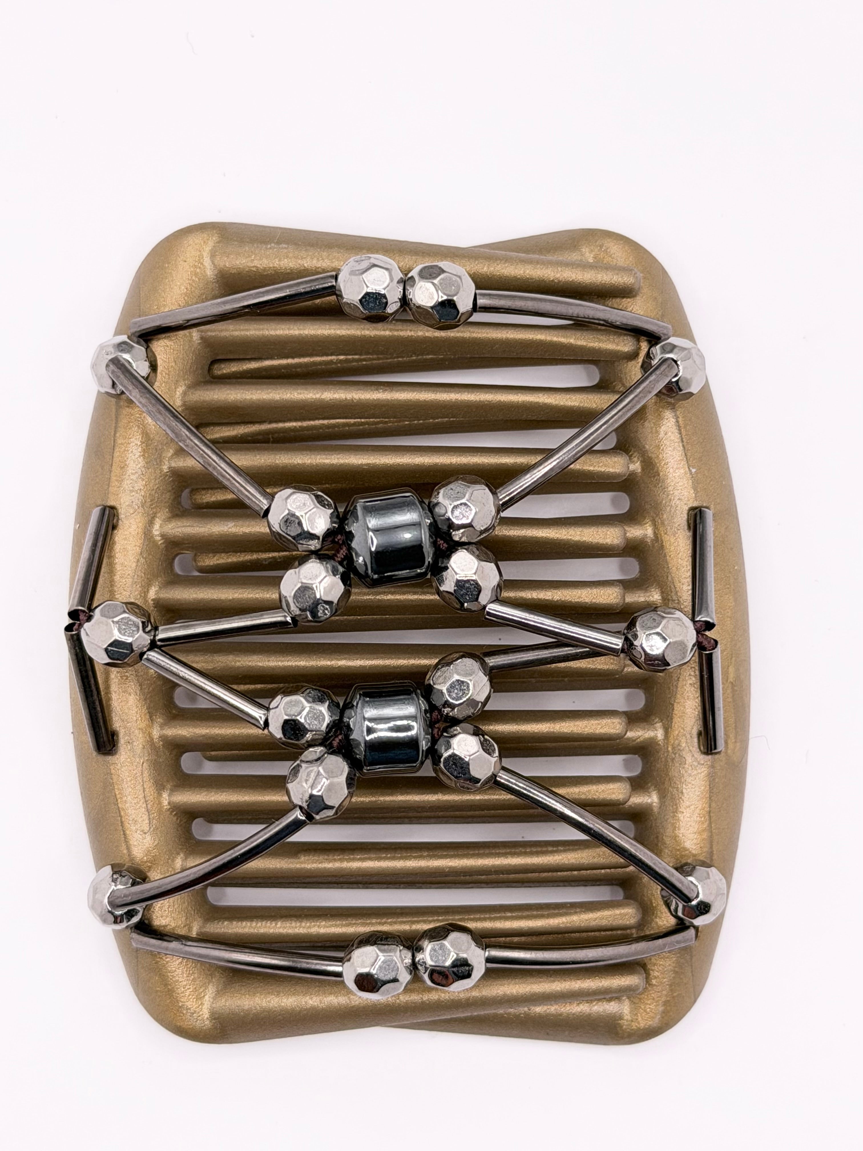 Tuby Charcoal Gold Comb