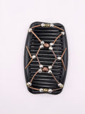 Tuby Bronze Silver & Black Hair Comb