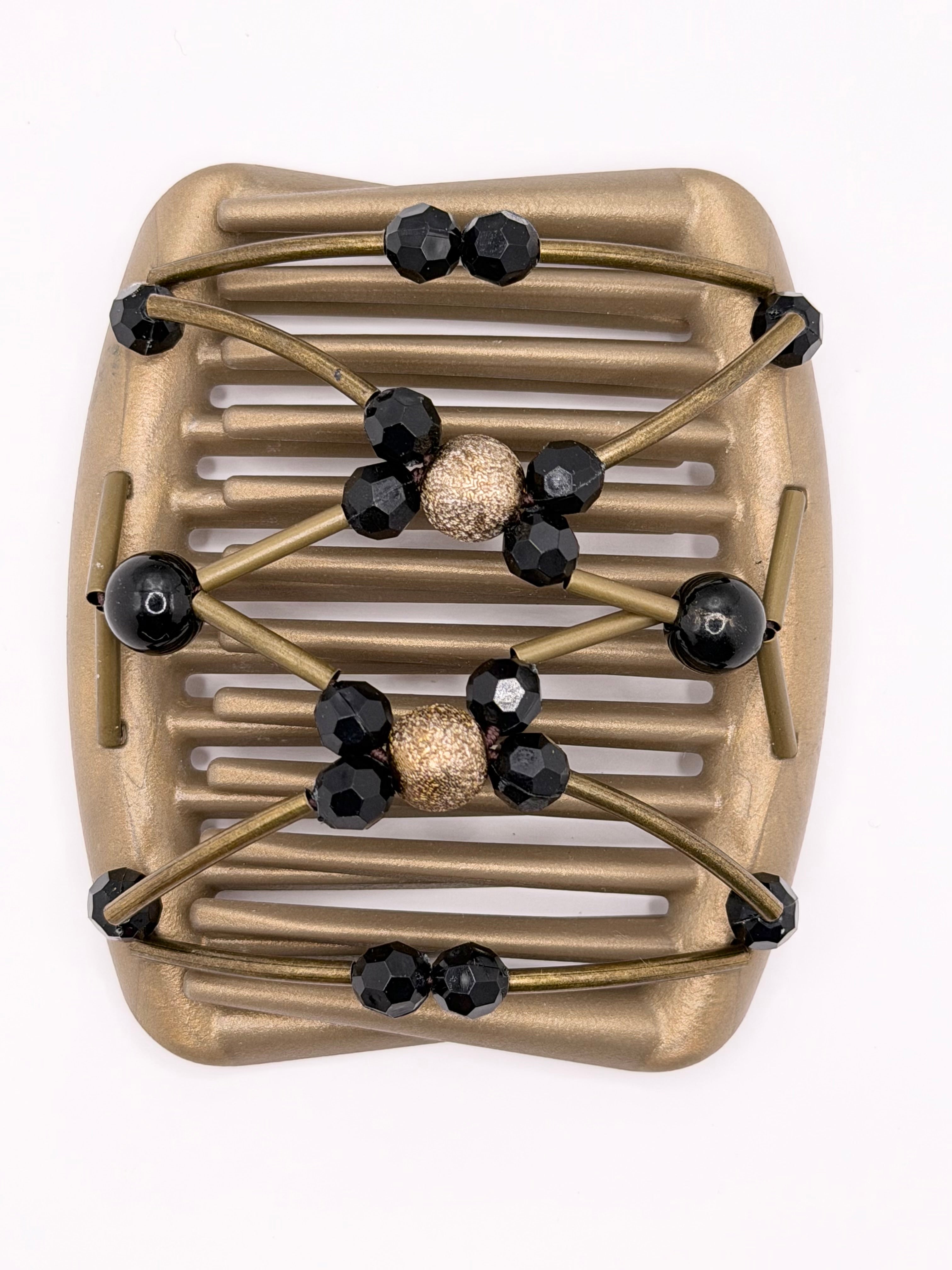 Tuby Antique Gold Black Gold Comb