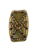 Pearl Brown & Rose Hair Comb