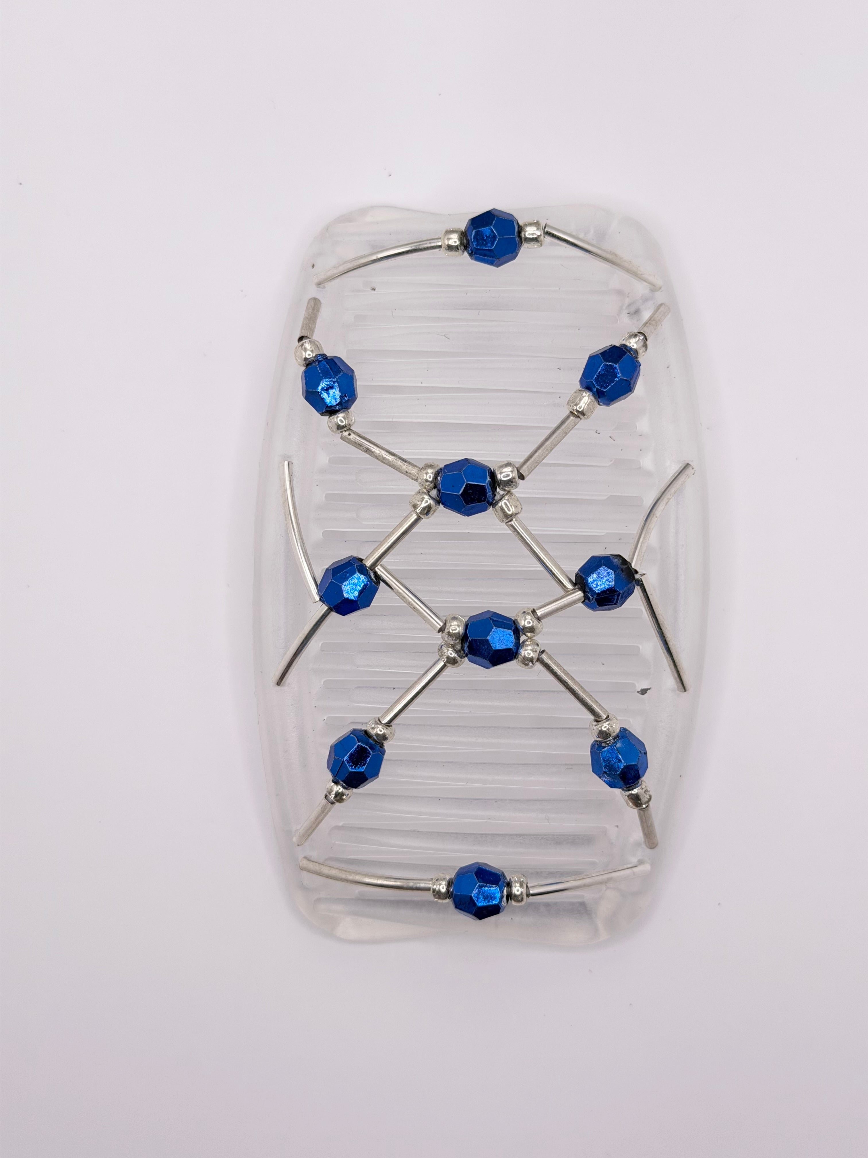Tuby Silver Royal Blue Clear Comb