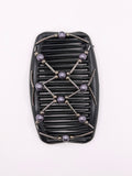 Tuby Charcoal Gray & Black Hair Comb