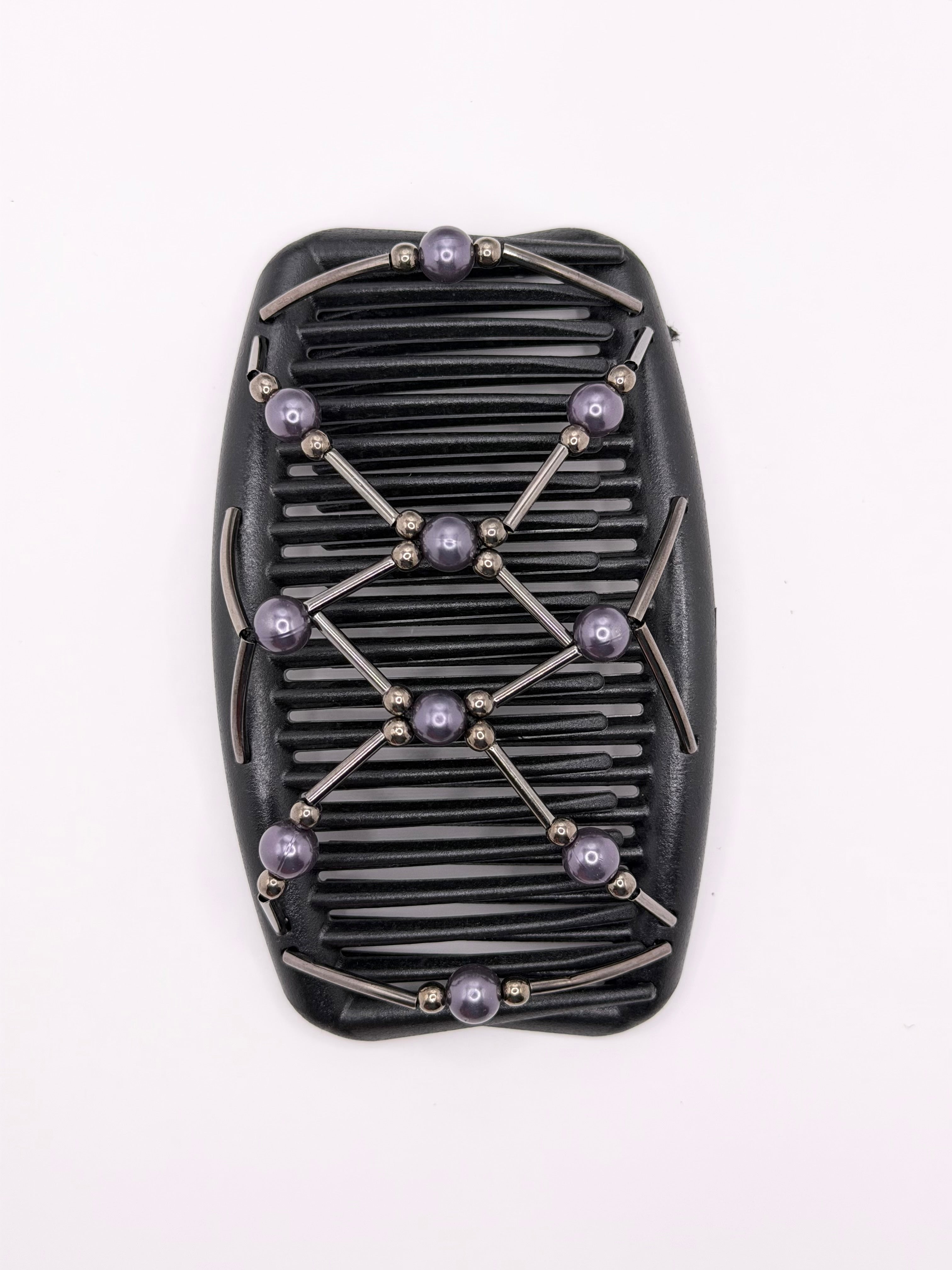 Tuby Charcoal Gray & Black Hair Comb