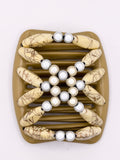 Salvadore Cream & White Hair Comb