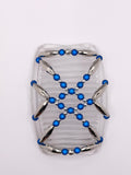 Majestic Silver & Blue Hair Comb