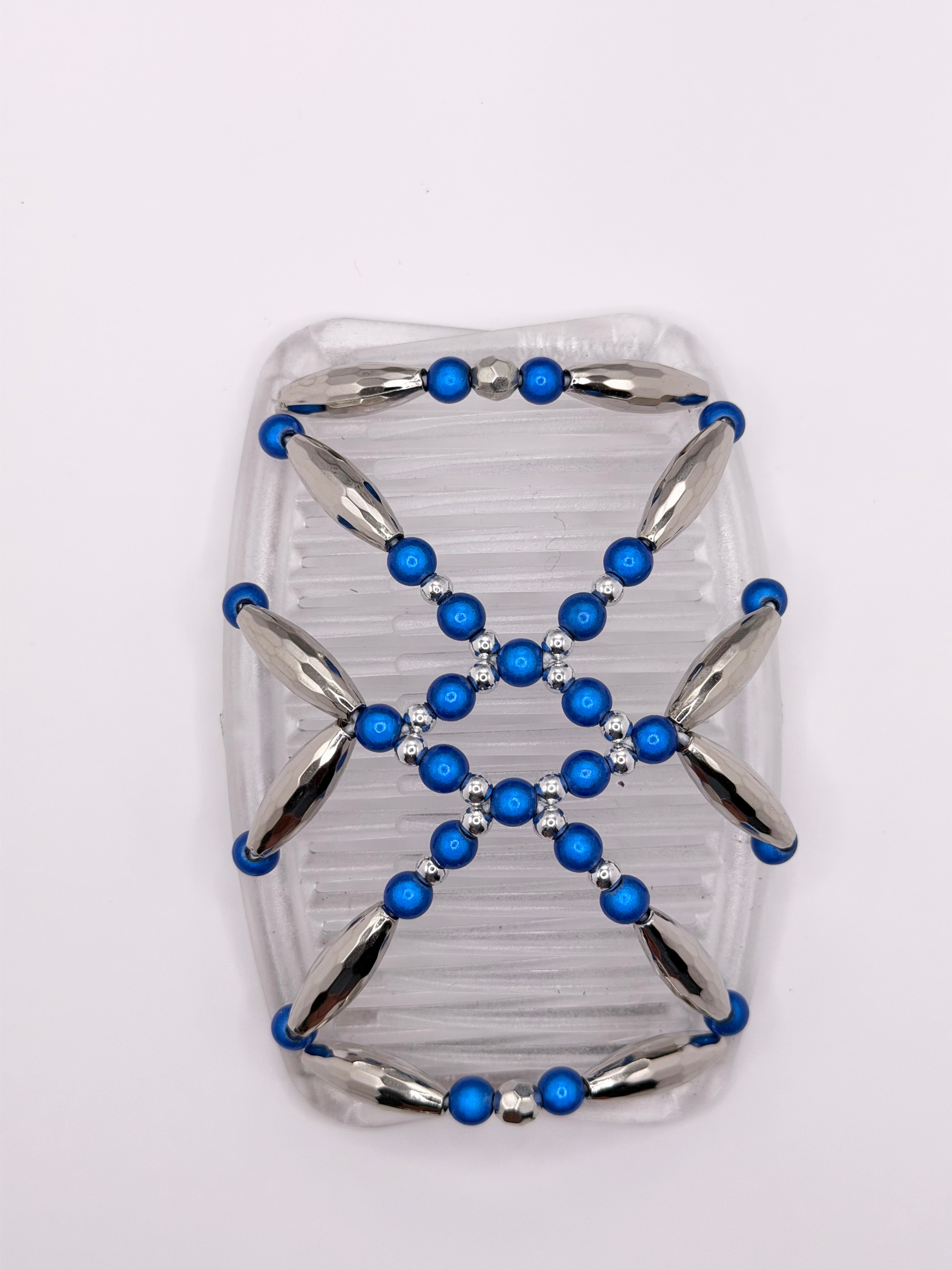 Majestic Silver Miracle Blue Clear Comb