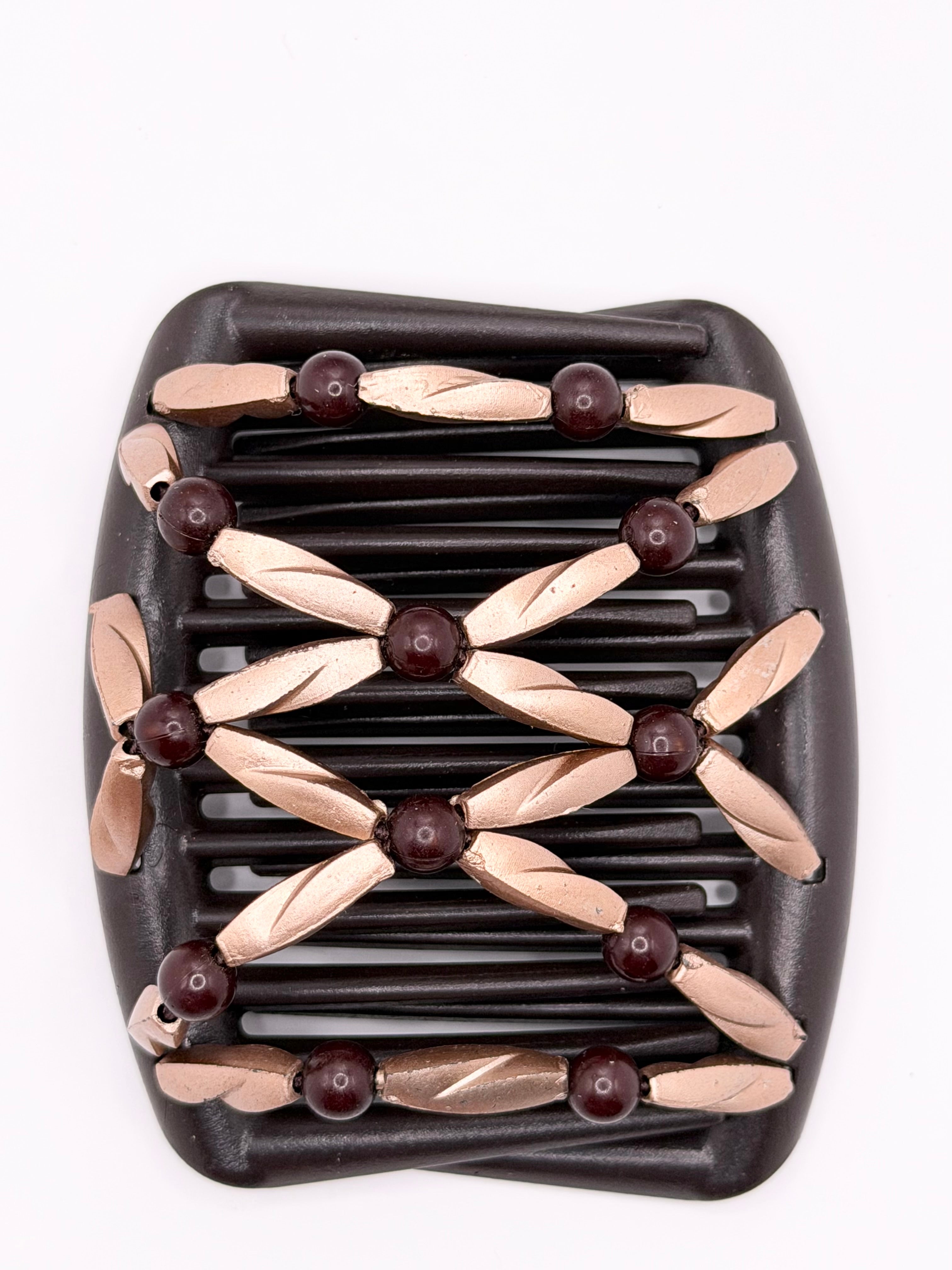 Rose Twist Brown Comb