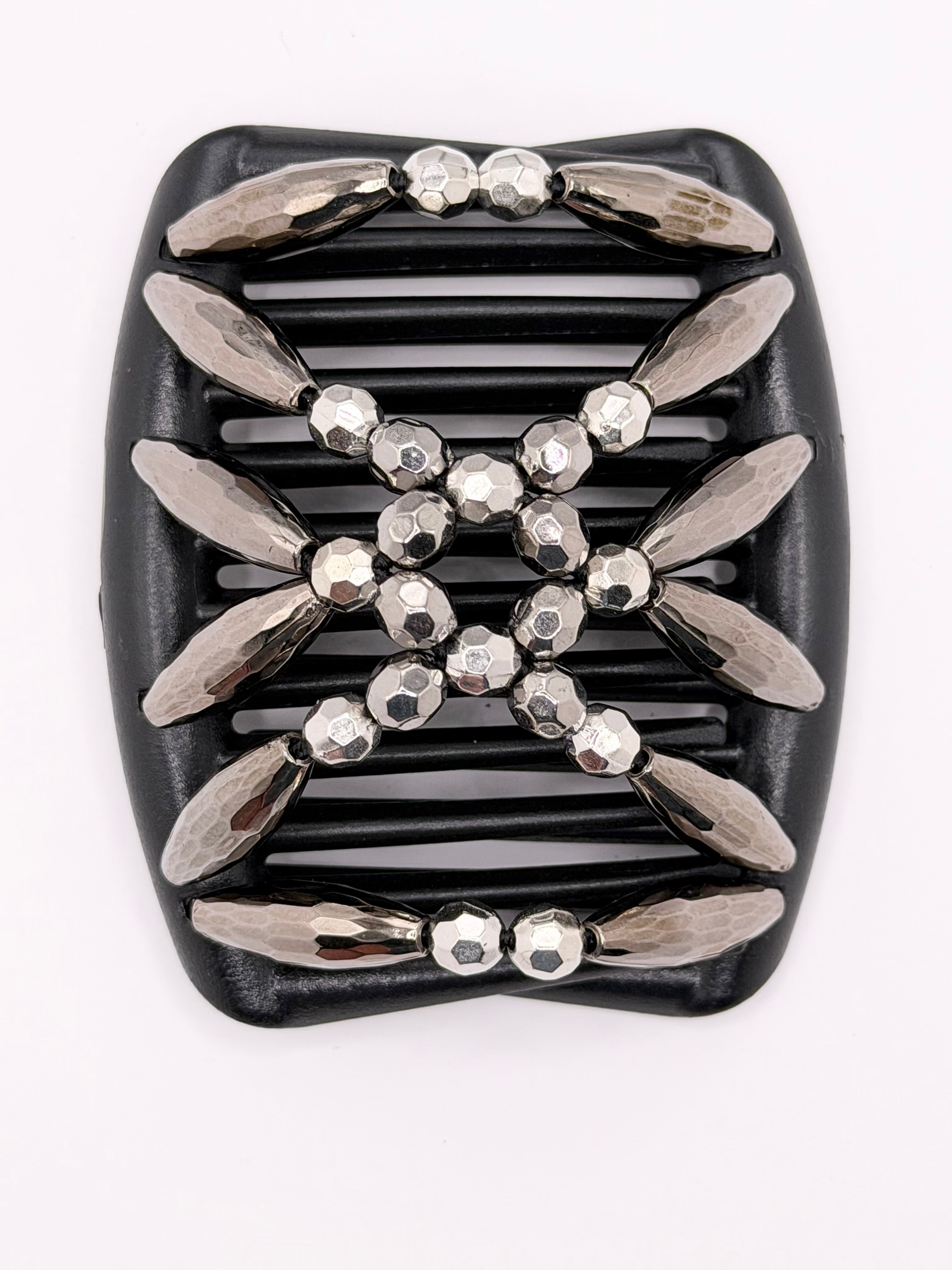 Majestic Charcoal Silver Black comb