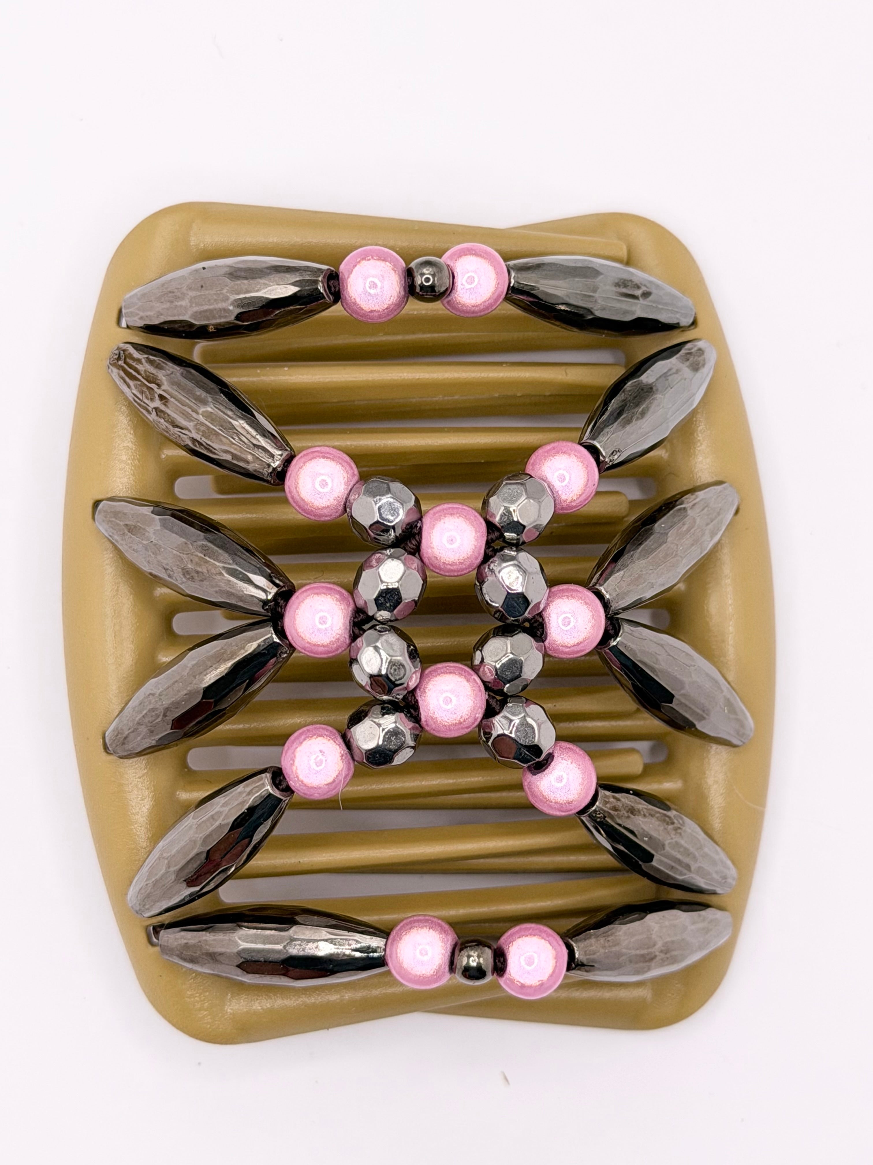 Majestic Charcoal Miracle Pink Tan Comb