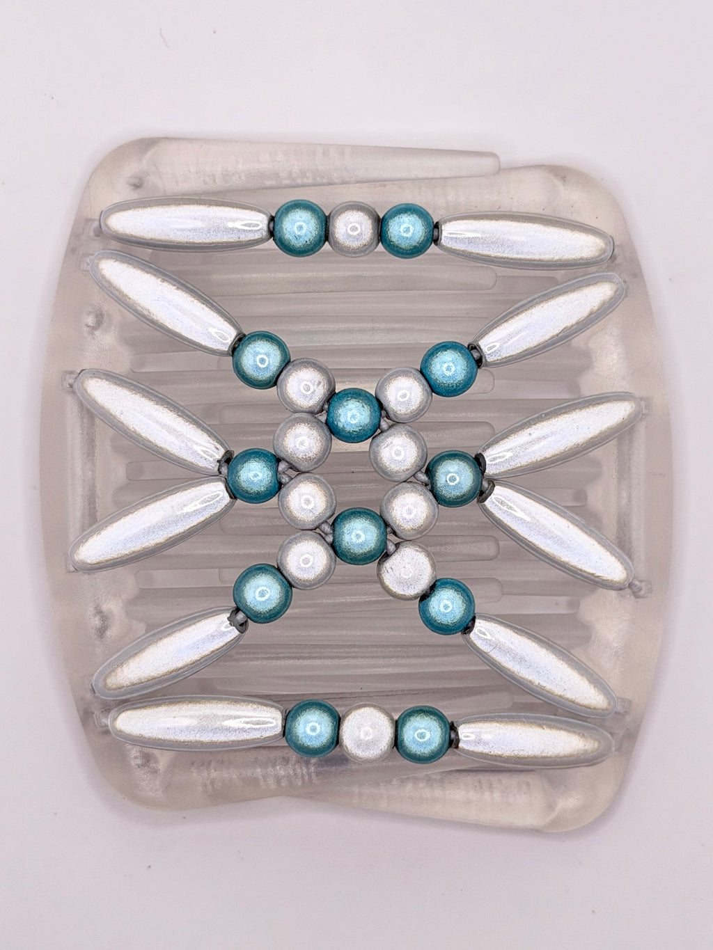Miracle White & Turquoise Hair Comb