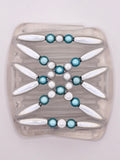 Miracle White & Turquoise Hair Comb