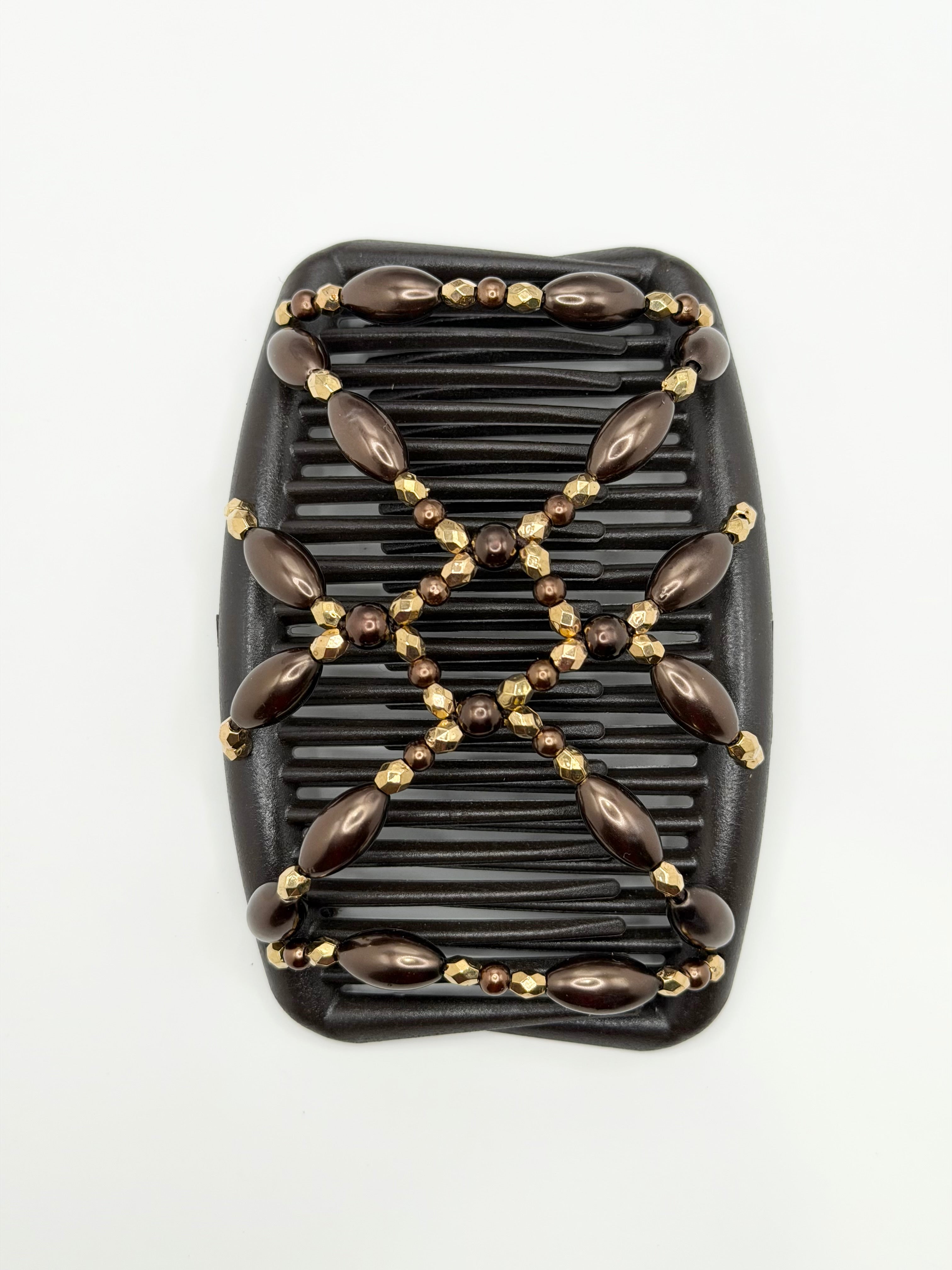 Pearl Brown and Gold Brown Comb