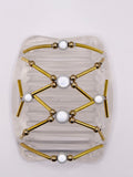 Tuby Gold & White Hair Comb