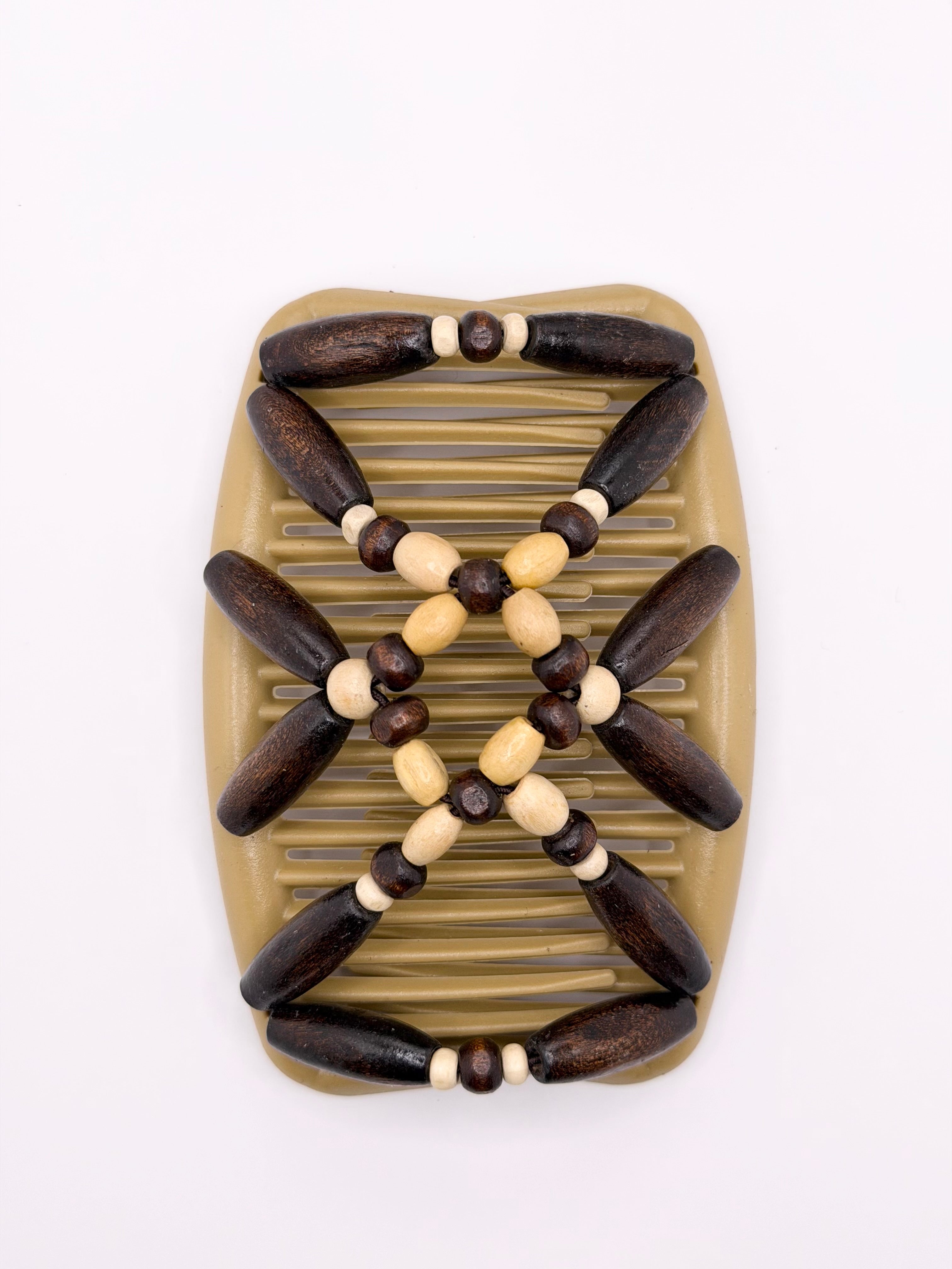 Wood Brown/Cream Tan Comb