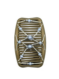 Tuby Silver & Baby Blue  Hair Comb