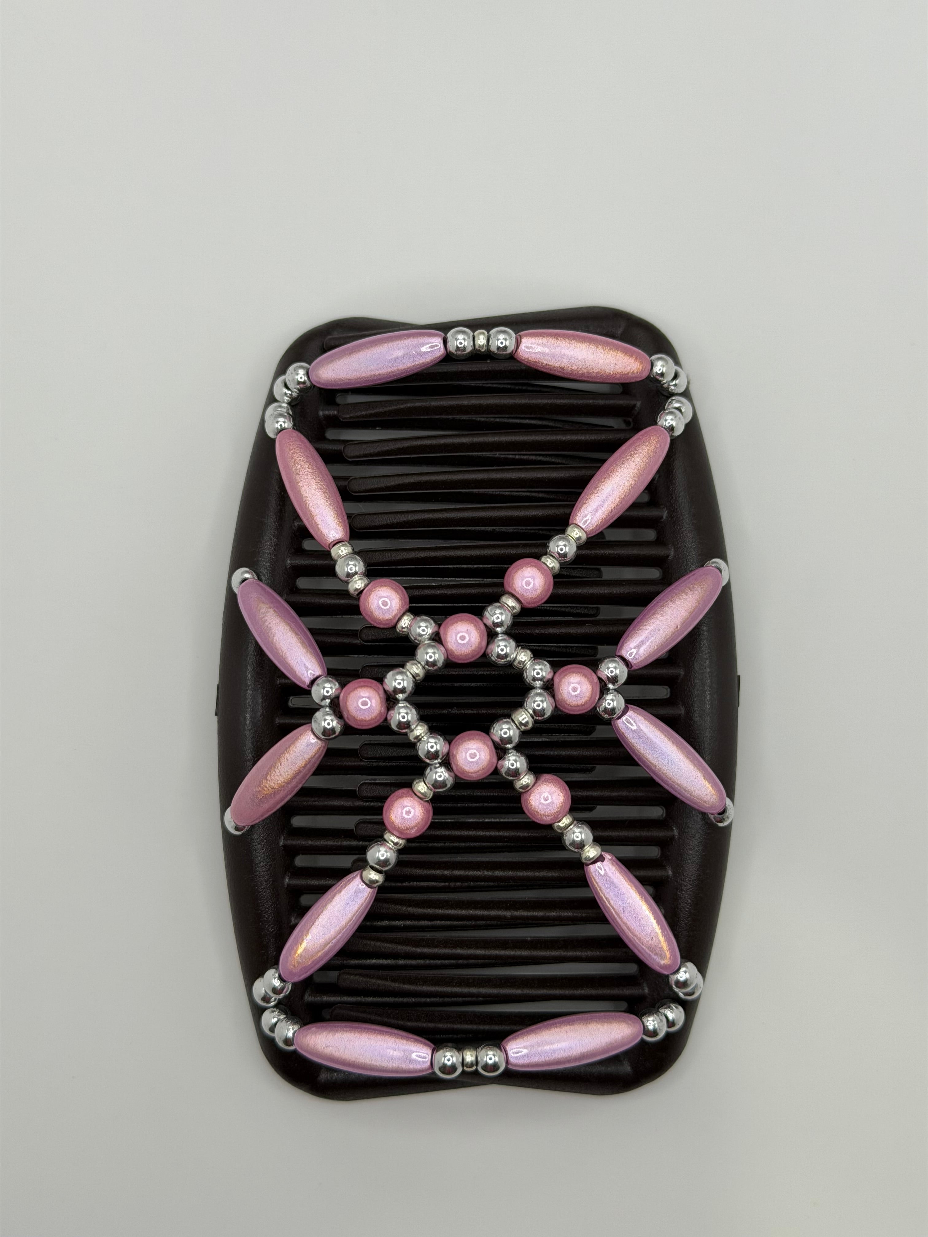 Large Miracle Pink/Silver Comb