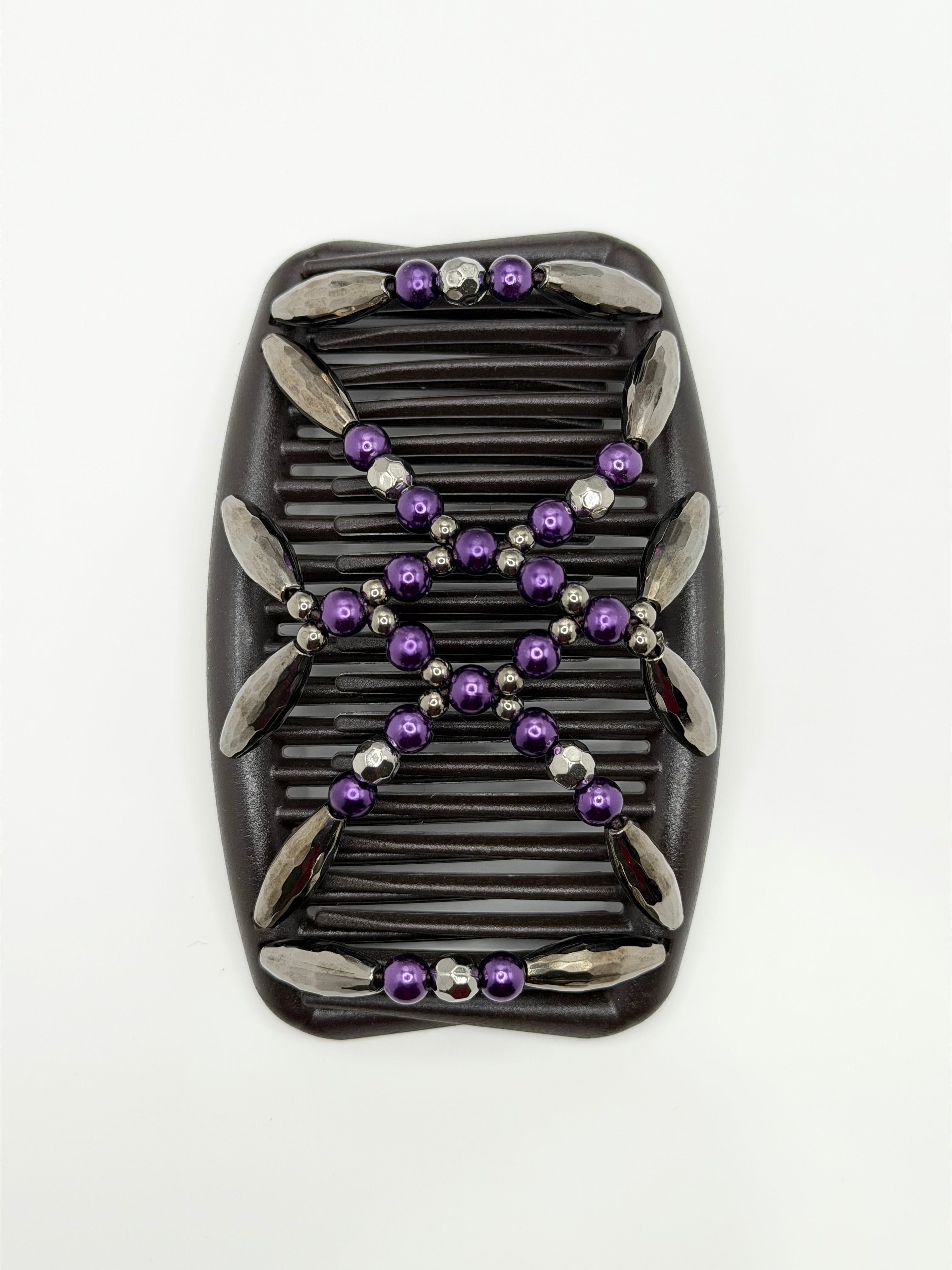 Majestic Charcoal Purple Brown Comb