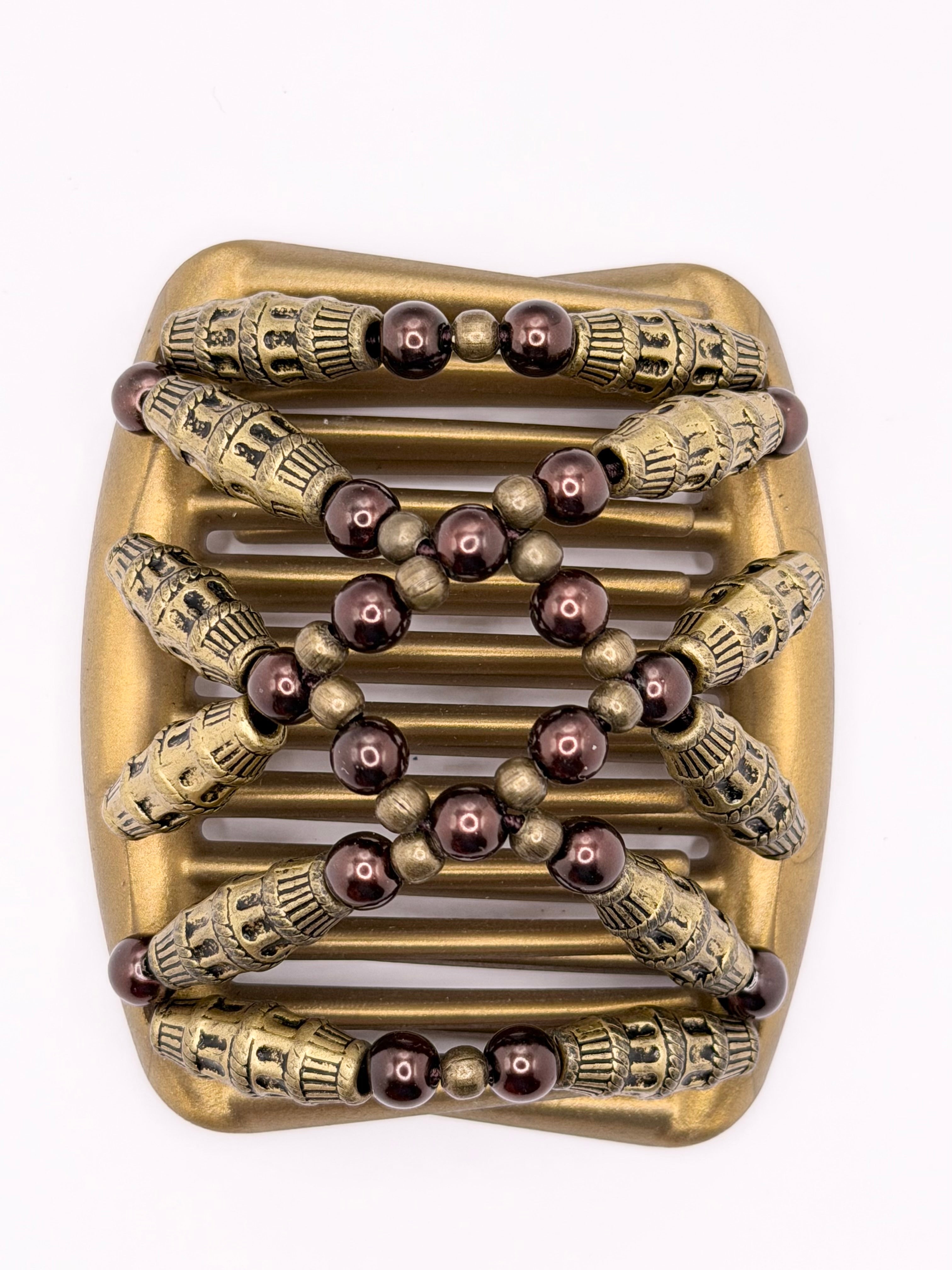 Tuby Antique Gold Brown Gold Comb