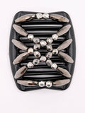 Majestic Charcoal & Silver Hair Comb