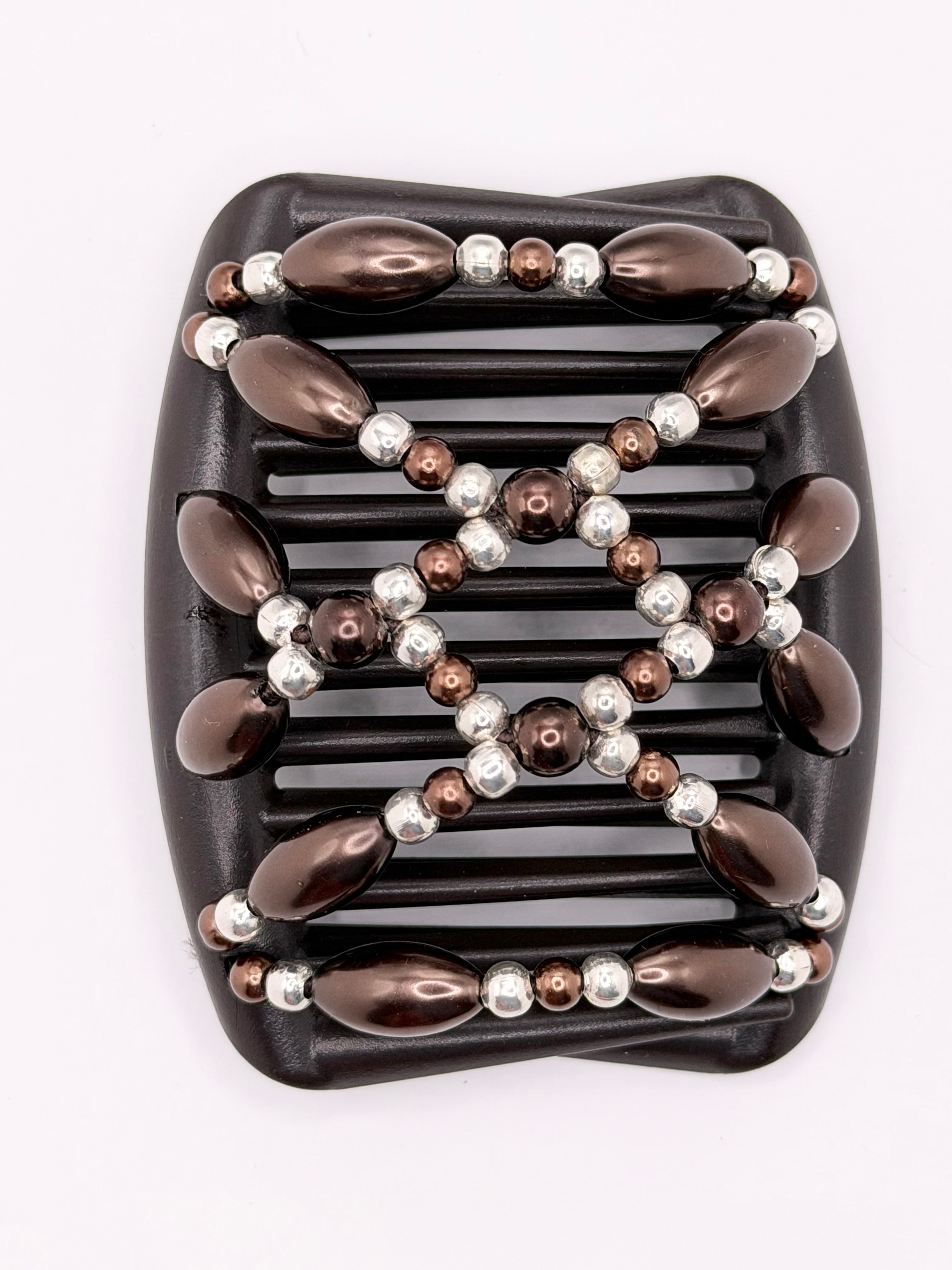 Pearl Brown Silver Brown Comb