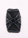 Wood Black Muti Color Black Hair Comb