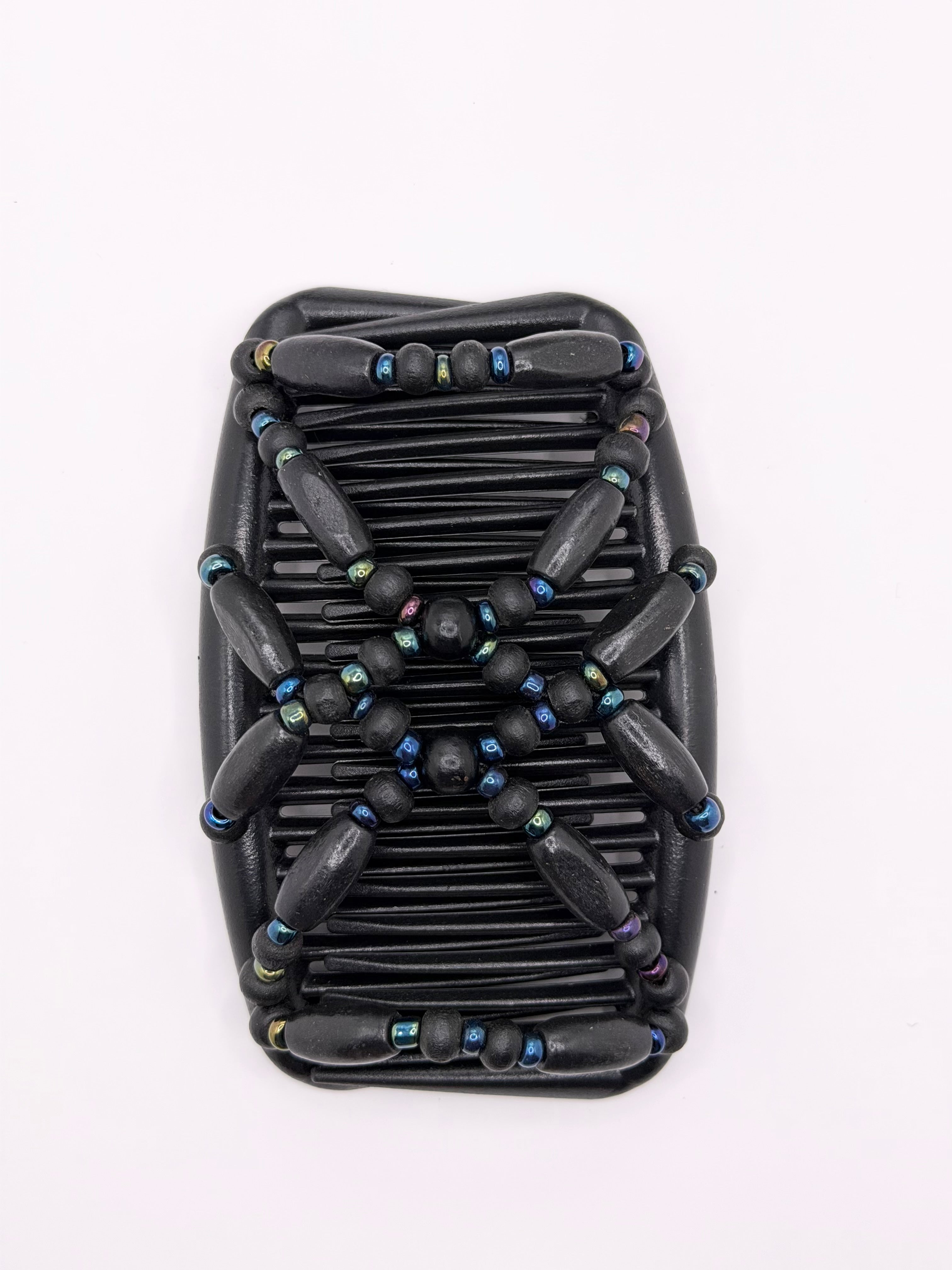 Wood Black Muti Color Black Hair Comb