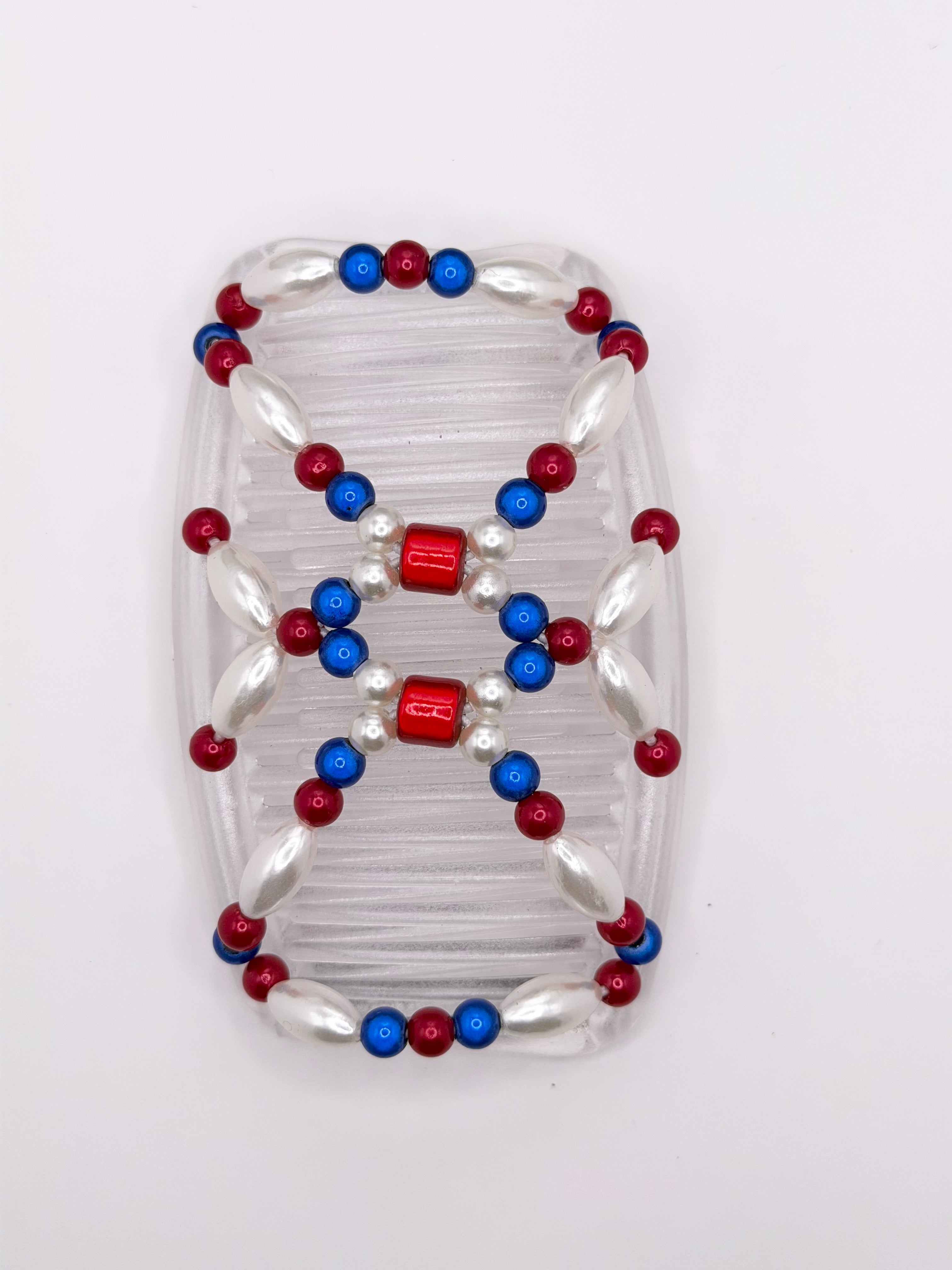 Stars and Stripes Clear Comb