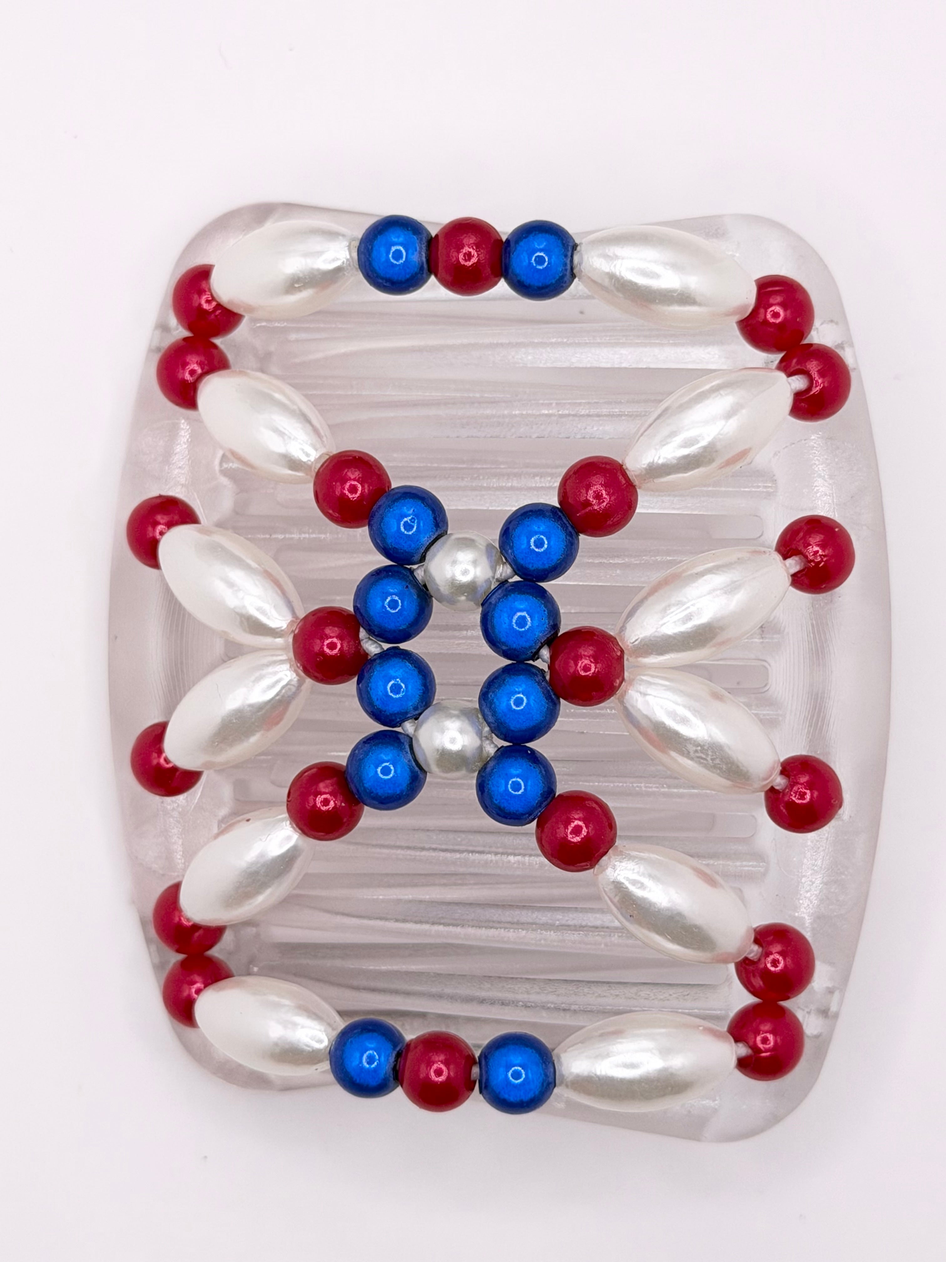 Stars and Stripes Clear Comb