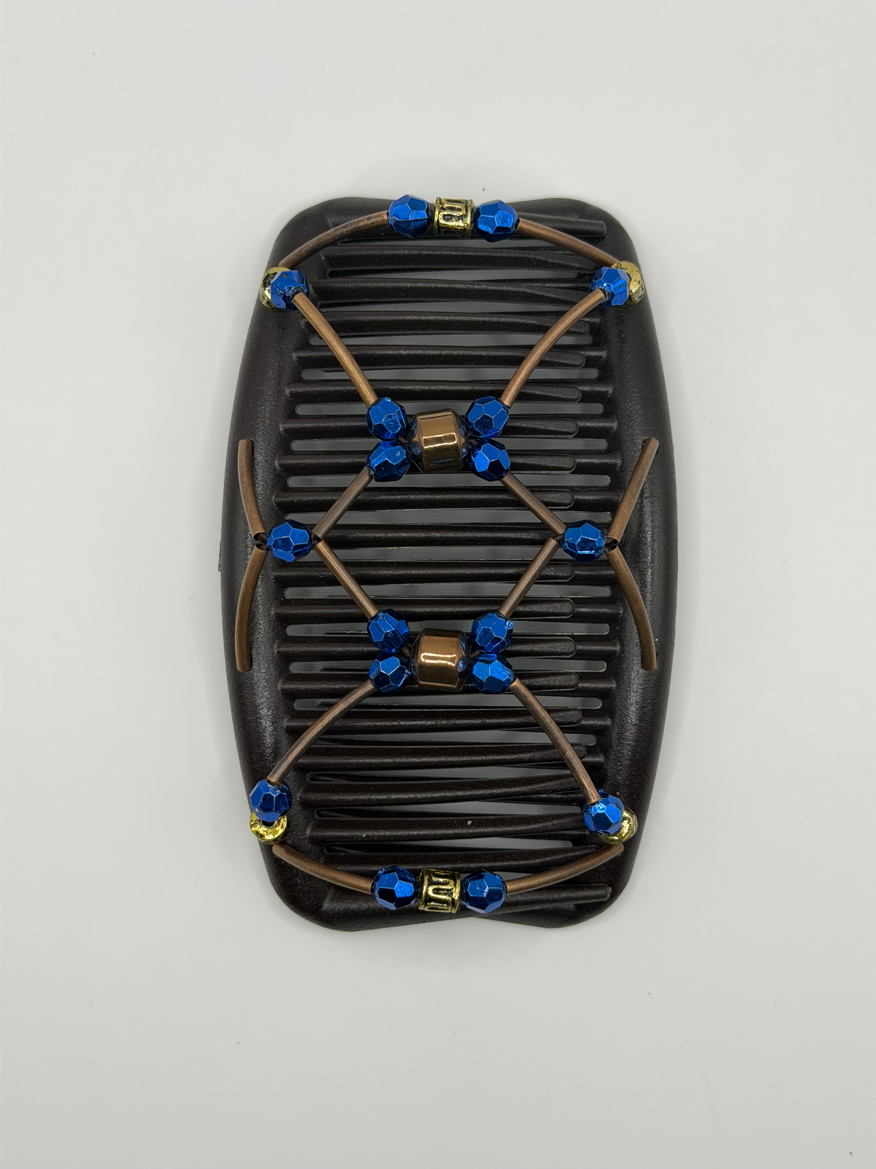 Tuby Bronze Royal Blue Hair Comb