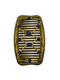 Tuby Gold & Royal Blue Hair Comb