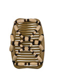 Wood Cream & Brown Hair Comb
