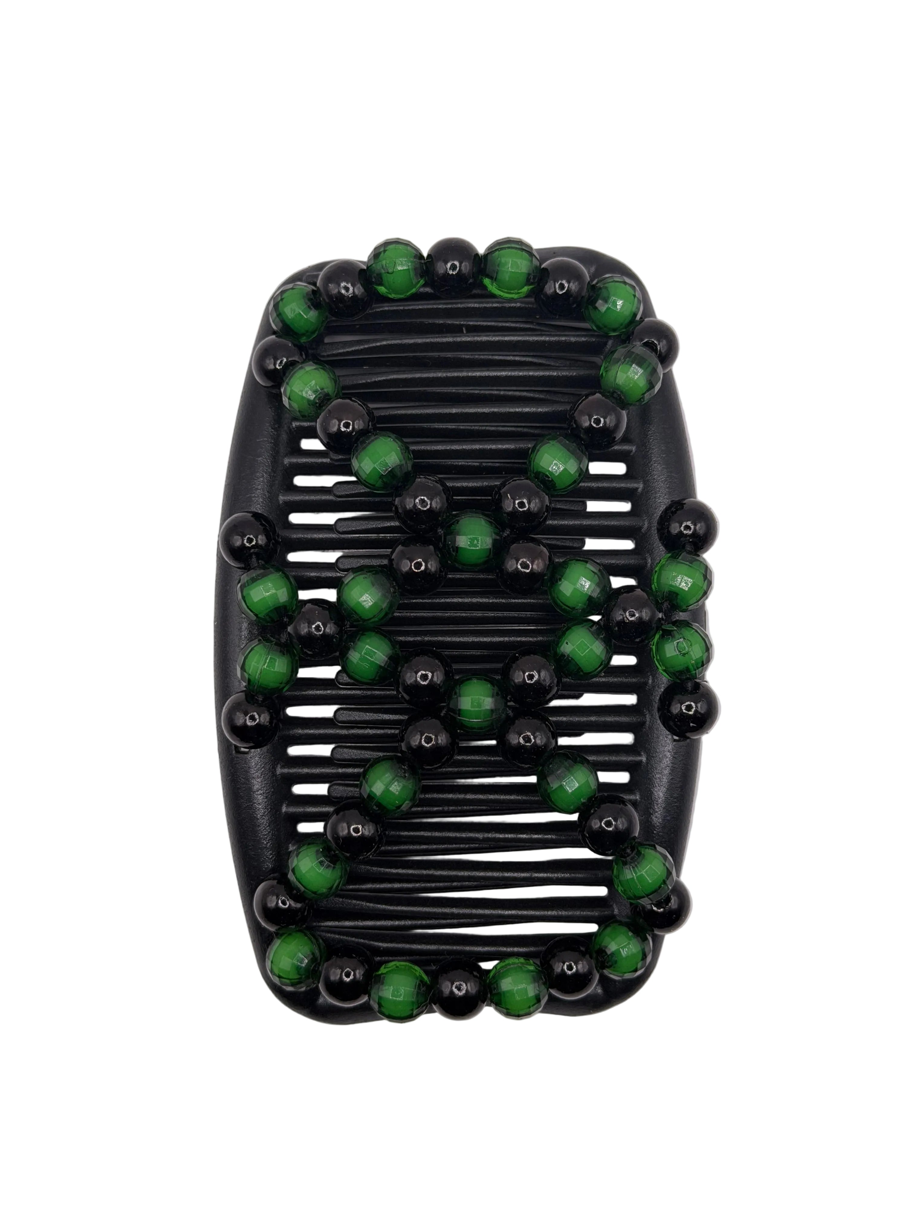 Pearl Black Green Hair Comb