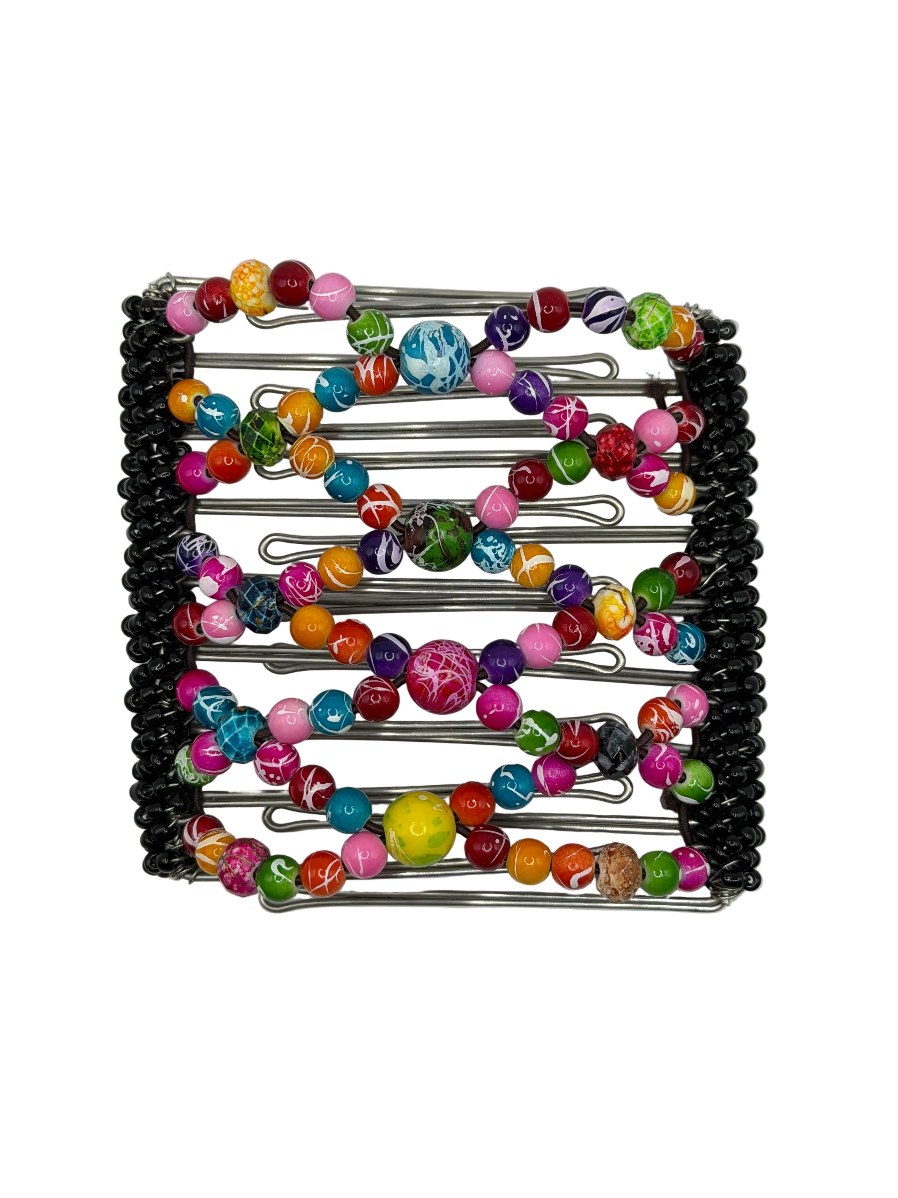 Bold Colors Stainless Steel Hair Comb