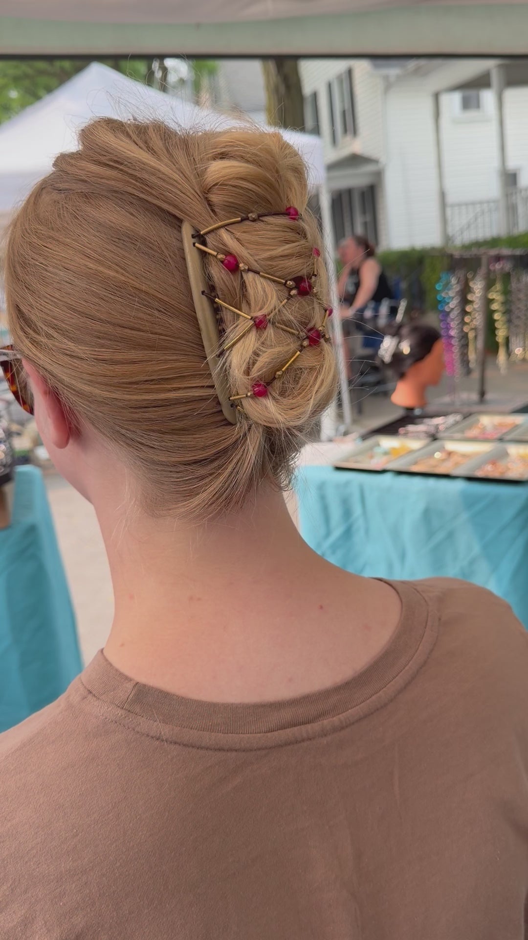 Tuby Gold Berry Hair Comb